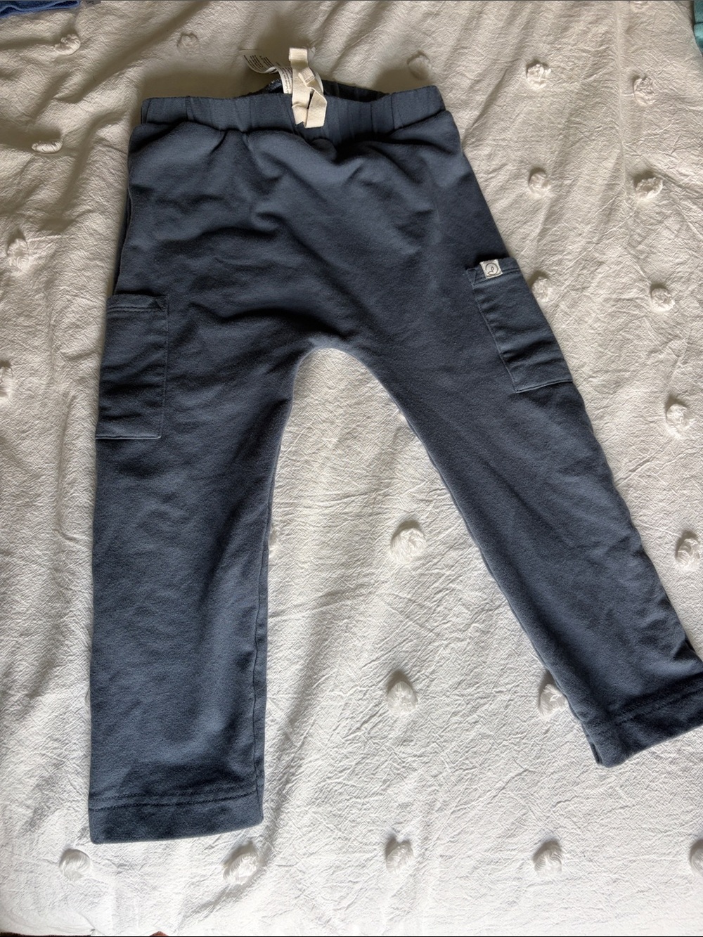 Gray Blue little planet Navy Cargo Jogger Pants -